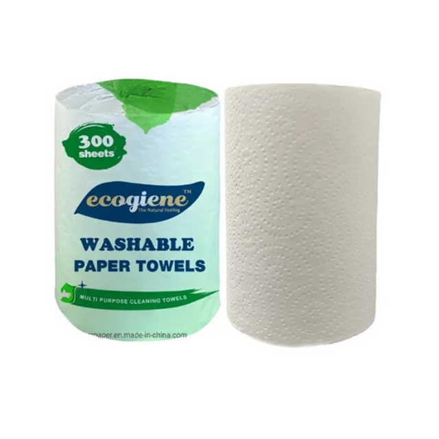 Rouleau d'essuie-mains en papier de cuisine jetable Extra absorbant, 1 pli, rouleaux d'essuie-mains en relief commerciaux pour usage domestique et de bureau