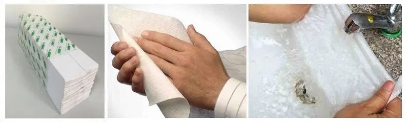 Application de papier de cuisine